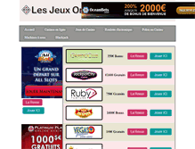 Tablet Screenshot of les-jeux-online.com